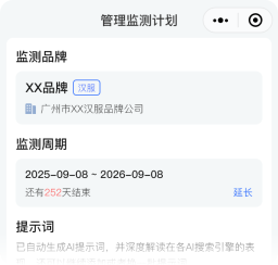 科学管理监测计划